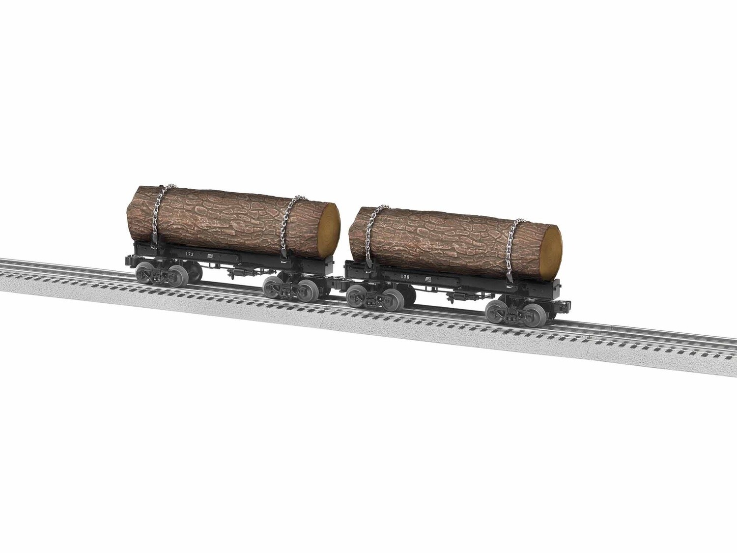 1926610 - UNLETTERED SKELEOTON LOG CAR 2 PACK #2