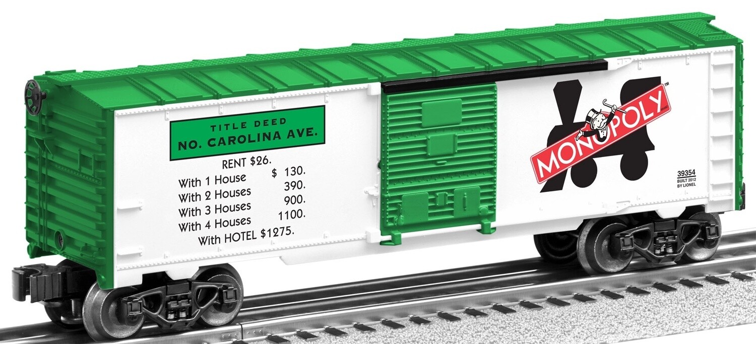 39354 - MONOPOLY BOXCAR NORTH CAROLINA