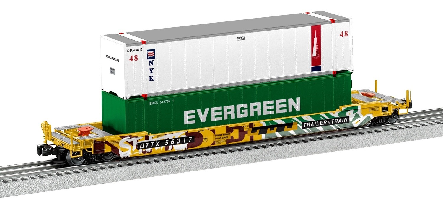 2226602 - TRAILER TRAIN HUSKY STACK #56317 W/GRAFFITI