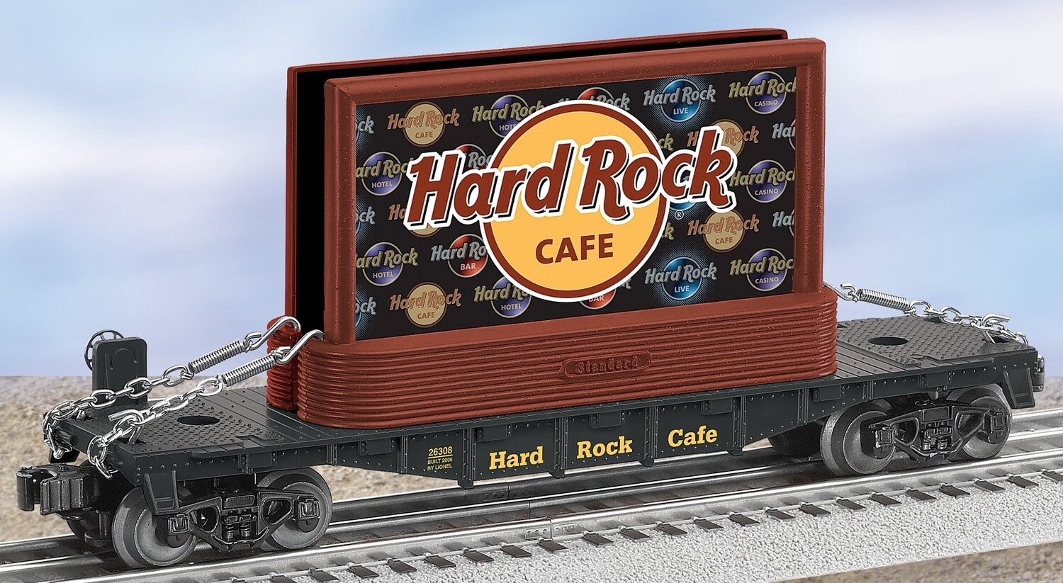 26308 - HARD ROCK CAFE FLATCAR WITH BILLBOARDS