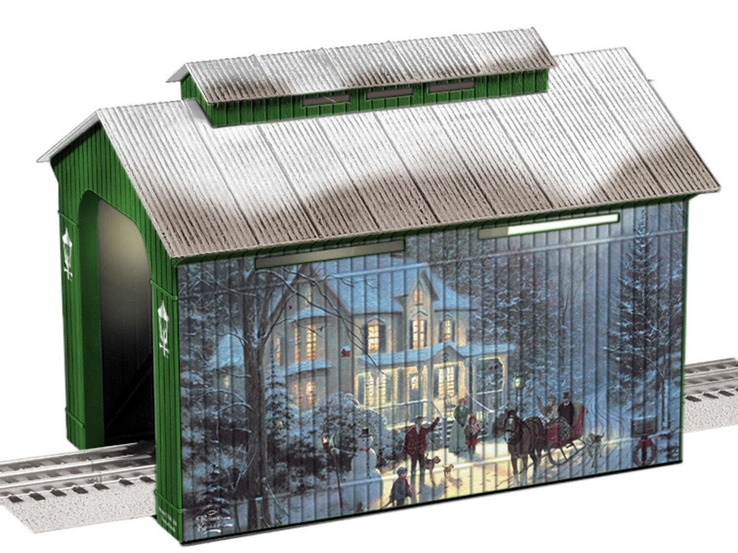 81290 - THOMAS KINKADE HOLIDAY COVERED BRIDGE