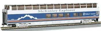 BAC13341 | HO | 89' McKinley Explorer "Chena" (#1052) Colorado Railcar Co. Full-Dome Passenger Car with Lighted Interior