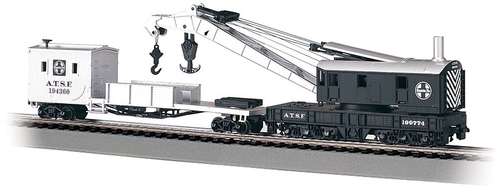 BAC16102 | HO | 250-TON STEAM CRANE &amp; BOOM TENDER | SANTA FE
