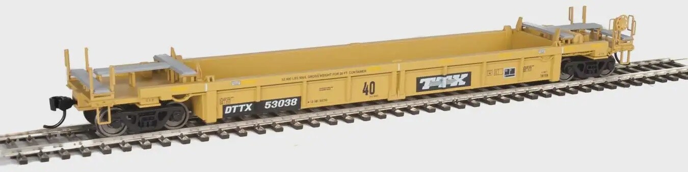 910-8412 | HO | THRALL REBUILT 40' WELL CAR | TRAILER-TRAIN DTTX #53038