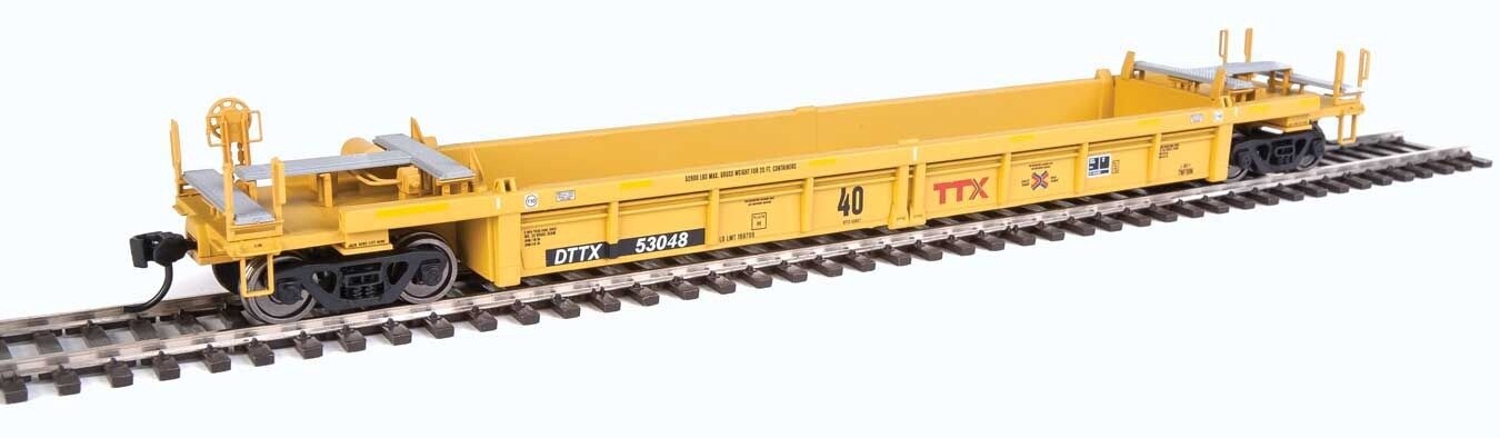 910-8408 | HO | Thrall Rebuilt 40ft Well Car | TTX DTTX #53048