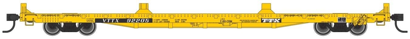 910-5350 | HO | 60ft Pullman-Standard Flatcar | Trailer-Train VTTX #92241