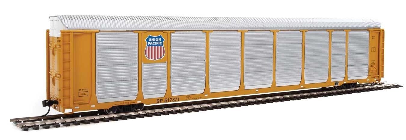920-101433 | HO | 89ft Thrall Tri-Level Autorack, | Union Pacific Rack, Flat SP #517371