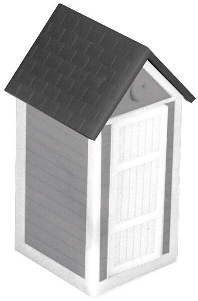 MTH30-90001 | O Gauge | OUT HOUSE GRAY &amp; WHITE