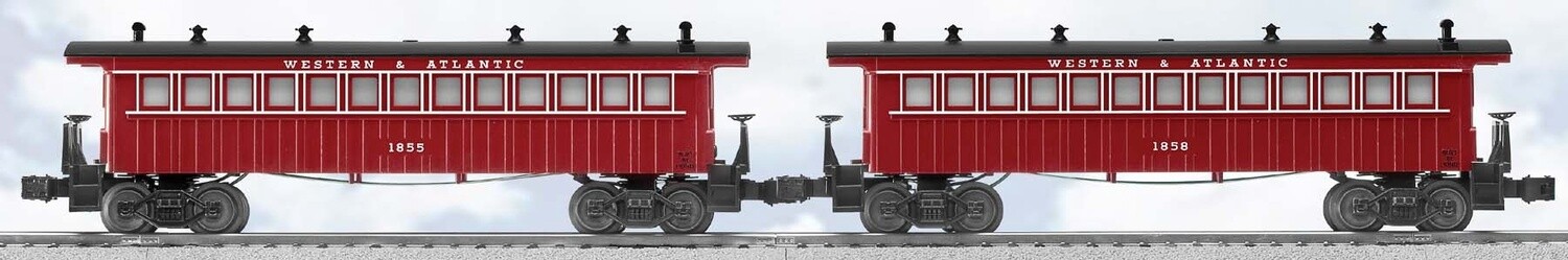 LIONEL6-31569 | O Gauge | WESTERN &amp; ATLANTIC PASSENGER CAR 2-PACK