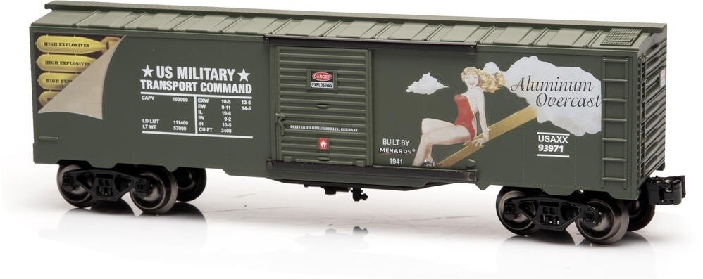 Menards 279-3101 | O Gauge | WWII Commemorative Box Car | "Aluminum Overcast"