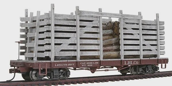 BAC26863 | On30 | Little River Logging Co. Pulpwood Car