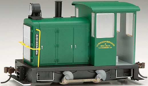 BAC28157 | On30 | 0-4-0 Side Rod Gas Mechanical Loco; Powered DCC-Equipped | Greenbrier &amp; Big Run Lumber Co.