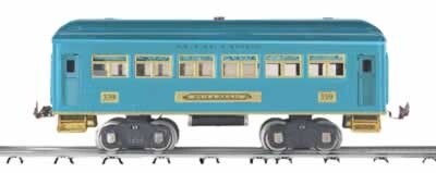 MTH10-5013 | STD Gauge | 330 Series Passenger Car | Two-Tone Blue Car No. 336