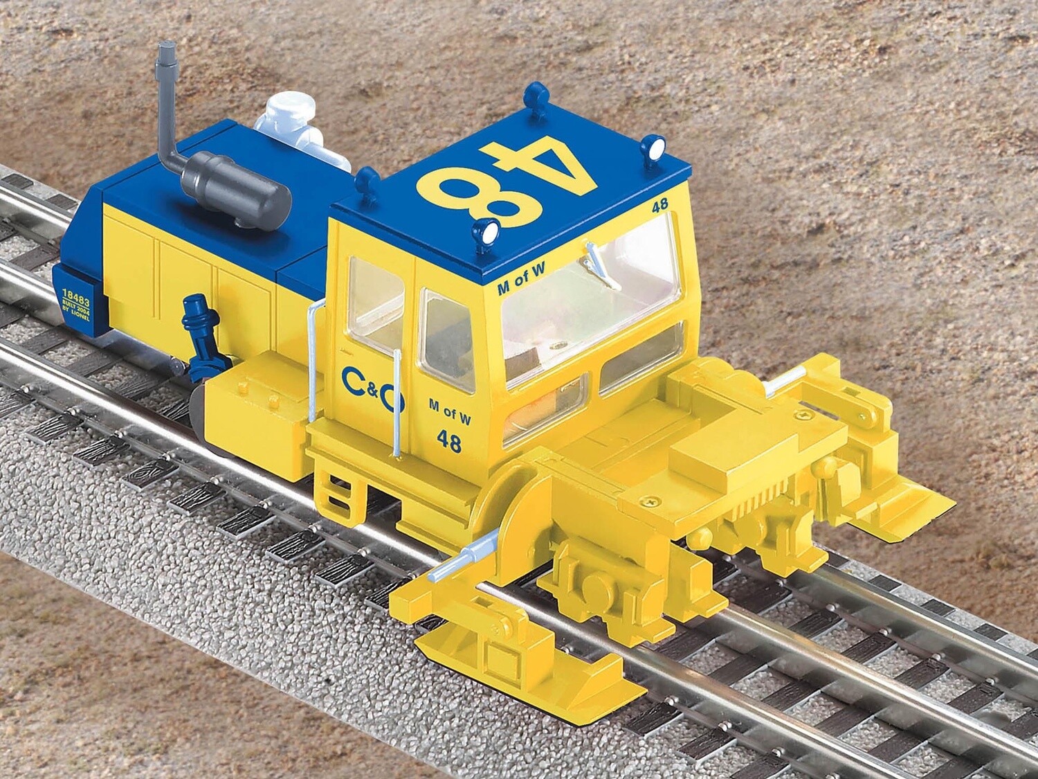 LIONEL18483 | O Gauge | C&amp;O BALLAST TAMPER #48