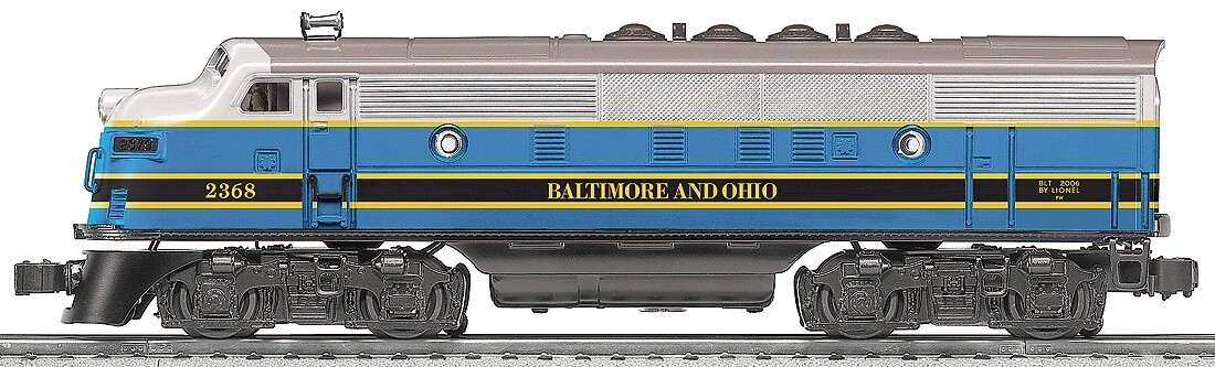 LIONEL34504 | O Gauge | BALTIMORE &amp; OHIO NON-POWERED TMCC F3 A-UNIT #2368T