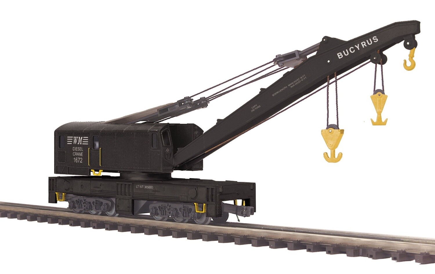 MTH20-98747 | O Gauge | Premier Crane Car | Western Maryland