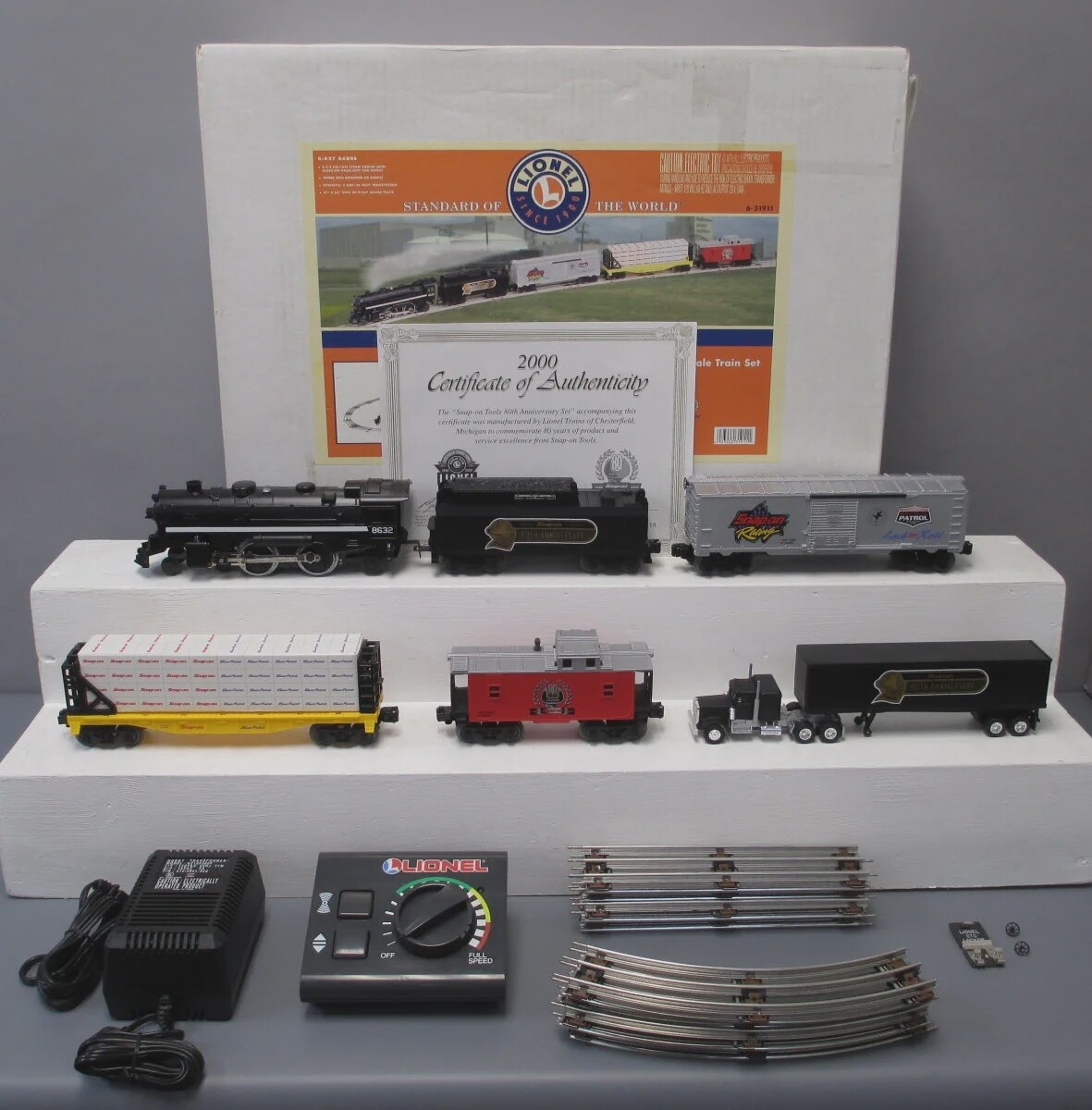 LIONEL31911 | O Gauge | Snap-On Tools 80th-Anniversary Steam Freight Train Set