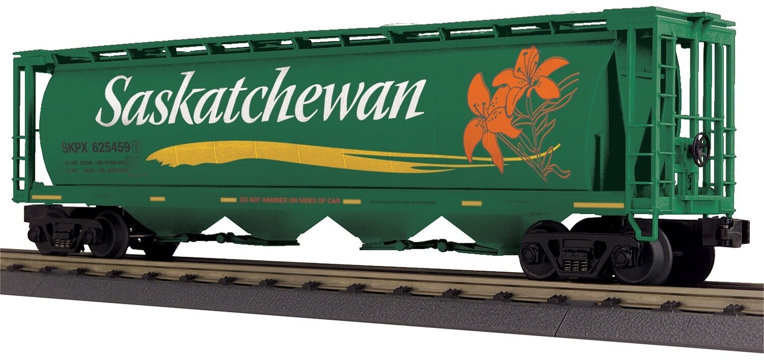 MTH30-756655 | O Gauge | RailKing 4-Bay Cylindrical Hopper Car | Saskatchewan