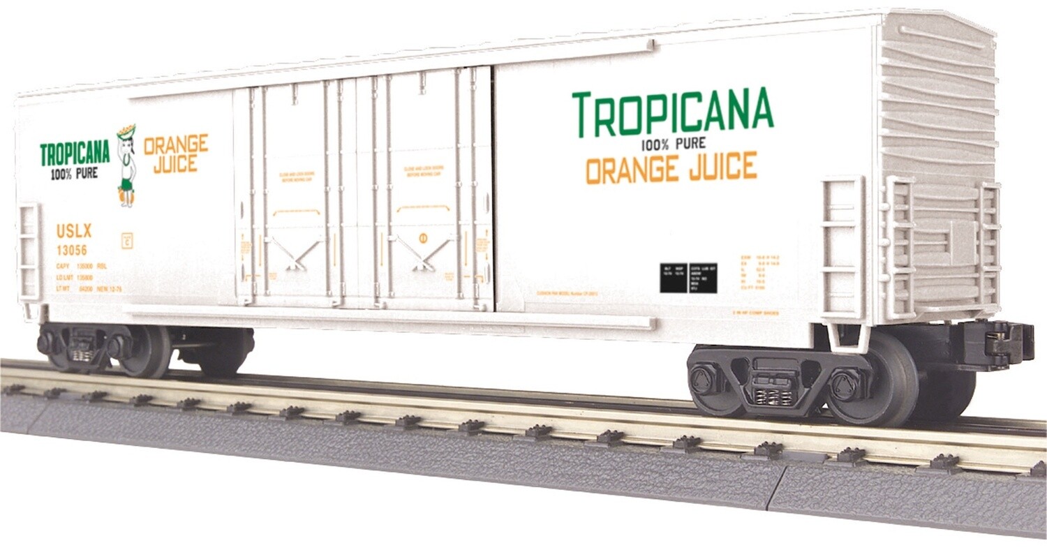 MTH30-74663 | O Gauge | RailKing 50' Double Door Plugged Boxcar |  Tropicana