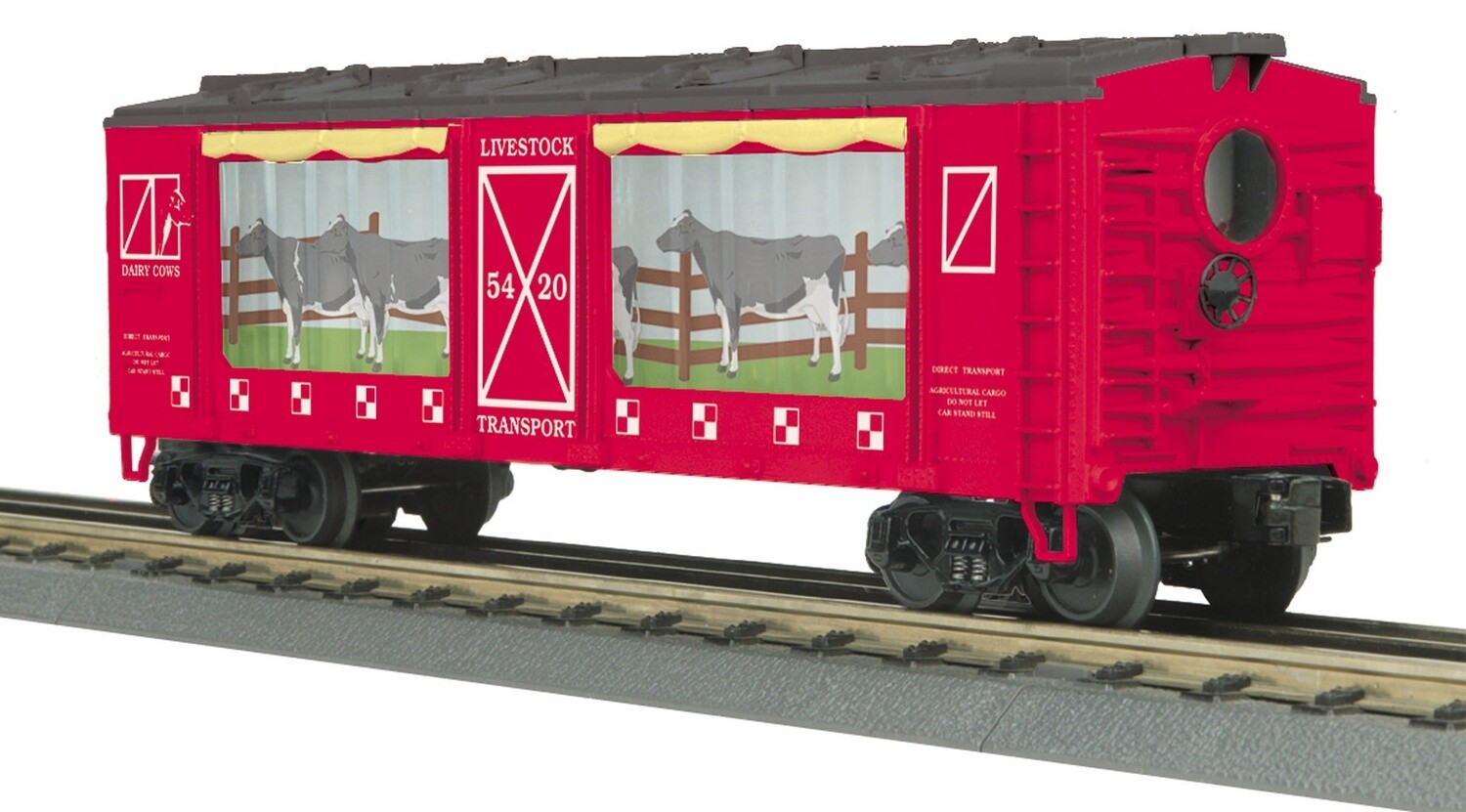 MTH30-79434 | O Gauge | RailKing Operating Action Car | Dairy Cows