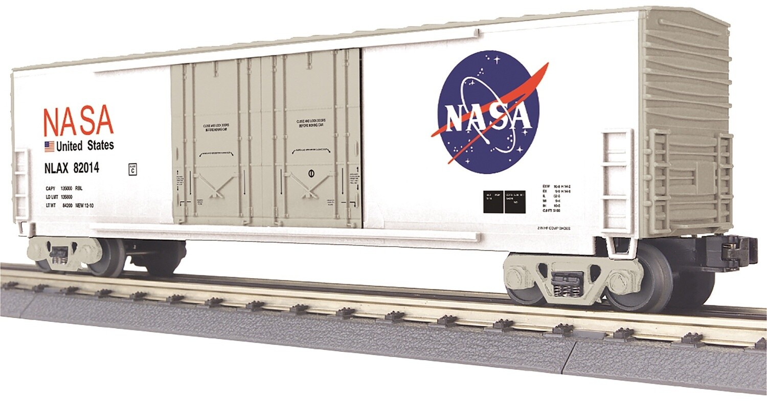 MTH30-71079 | O Gauge | RailKing 50’ Double Door Plugged Boxcar | NASA