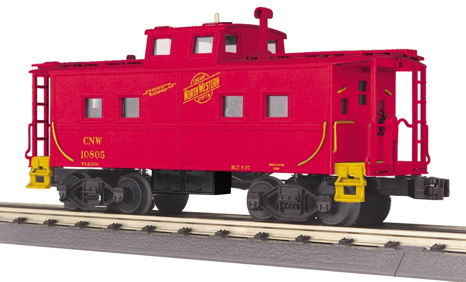 MTH30-77305 | O Gauge | RailKing Steel Caboose | Chicago North Western