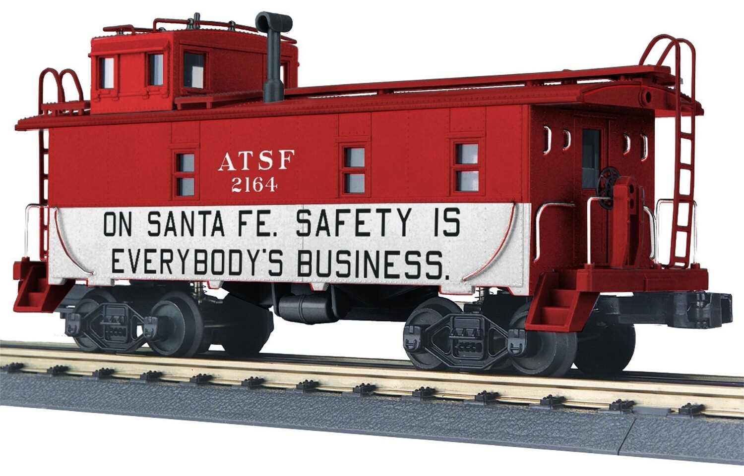 MTH30-77279 | O Gauge | RailKing Offset Steel Caboose | Santa Fe