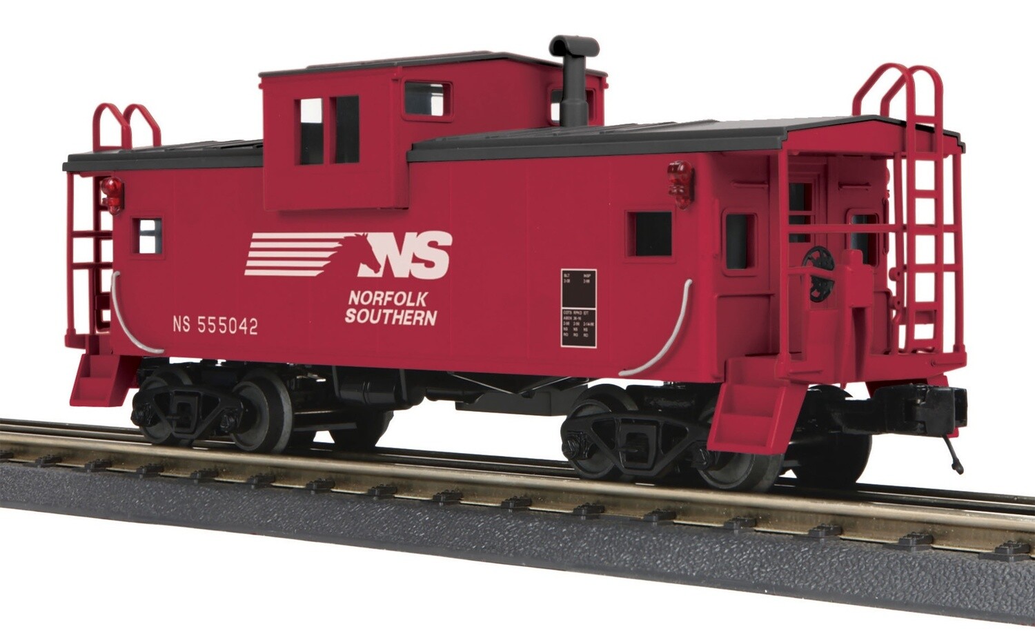 MTH30-77329 | O Gauge | Rugged Rails Extended Vision Caboose | Norfolk Southern