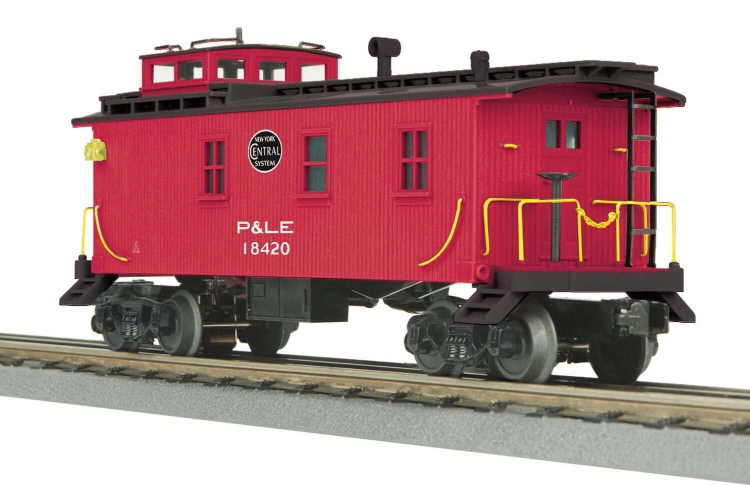 MTH30-77254 | O Gauge | RailKing Woodsided Caboose | Pittsburgh &amp; Lake Erie