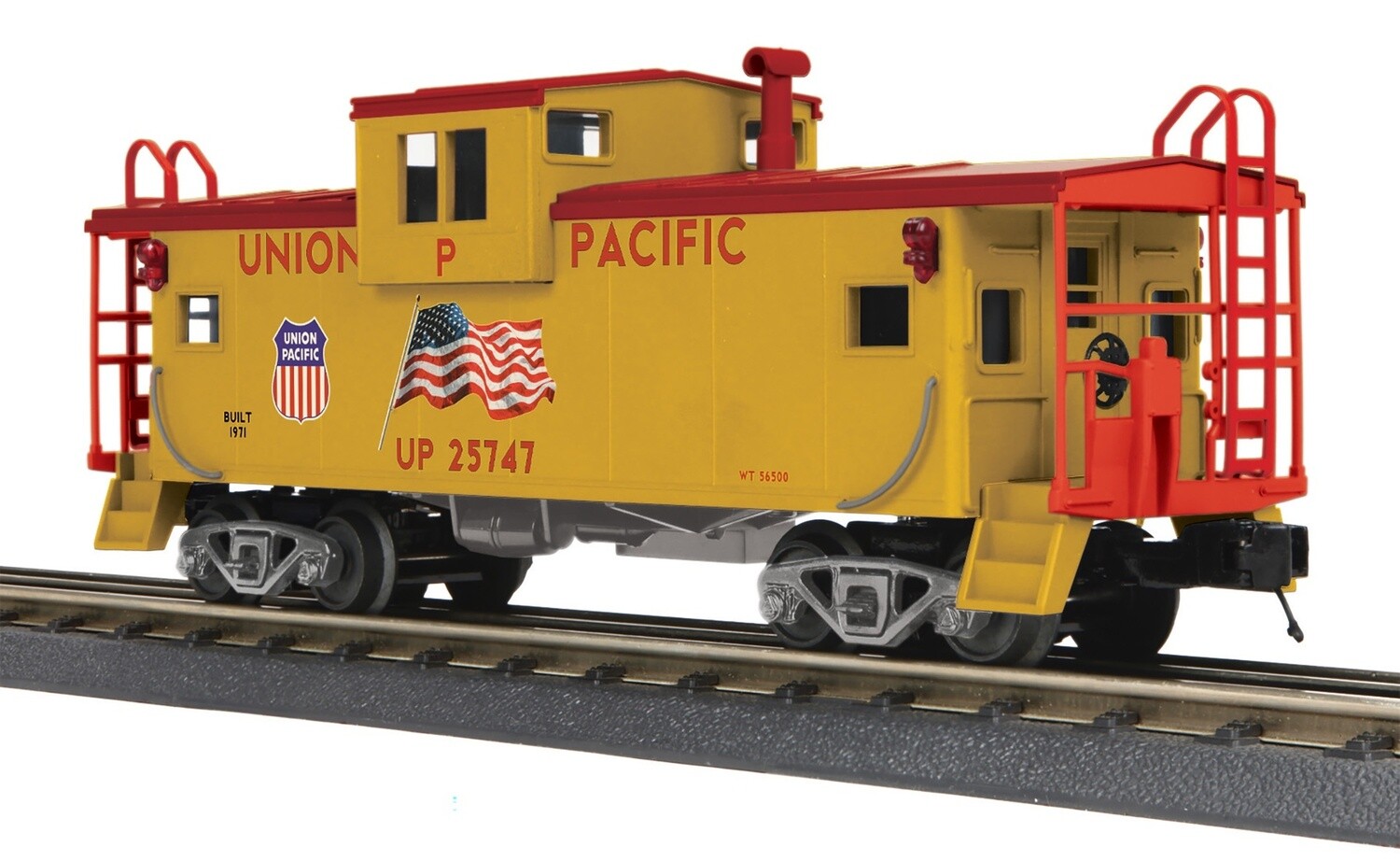 MTH30-77367 | O Gauge | Rugged Rails Extended Vision Caboose | Union Pacific