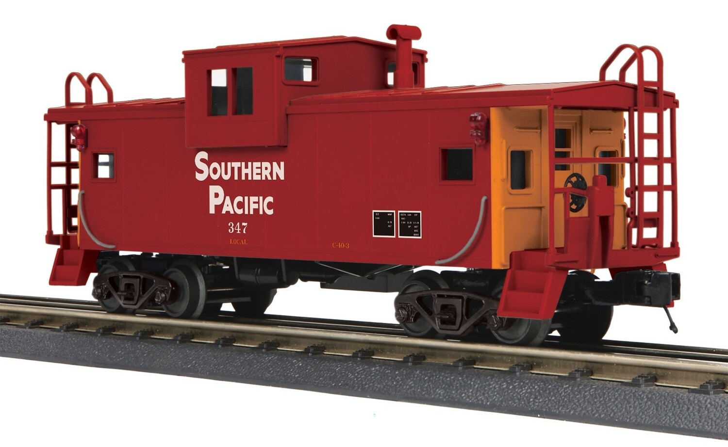 MTH30-77370 | O Gauge | Rugged Rails Extended Vision Caboose | Southern Pacific