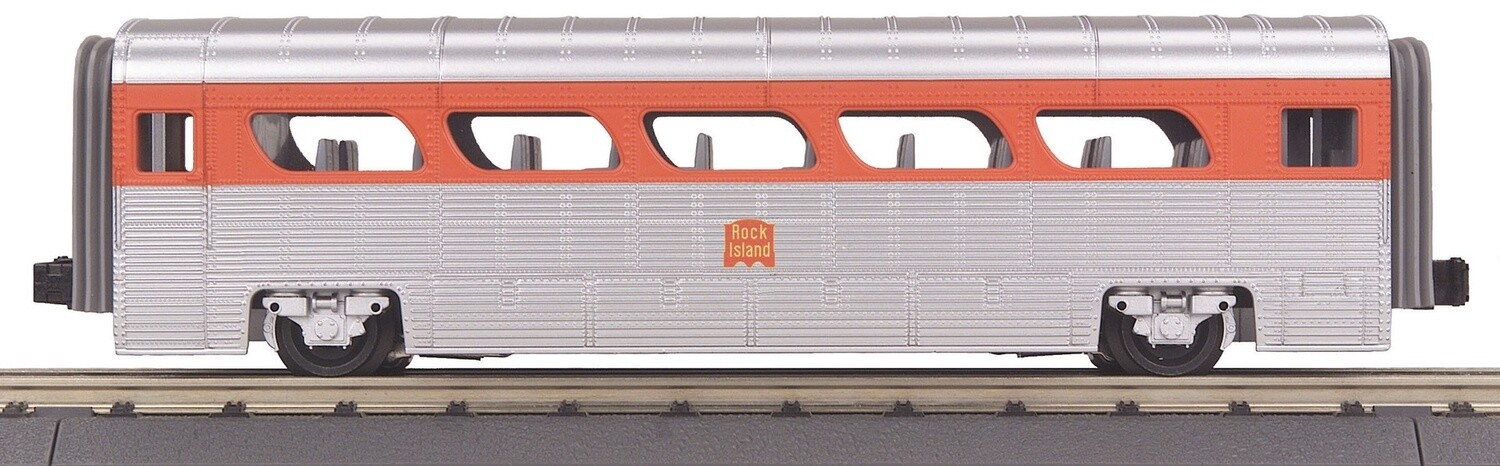 MTH30-6177 | O Gauge | RailKing Aerotrain Coach Car | Rock Island