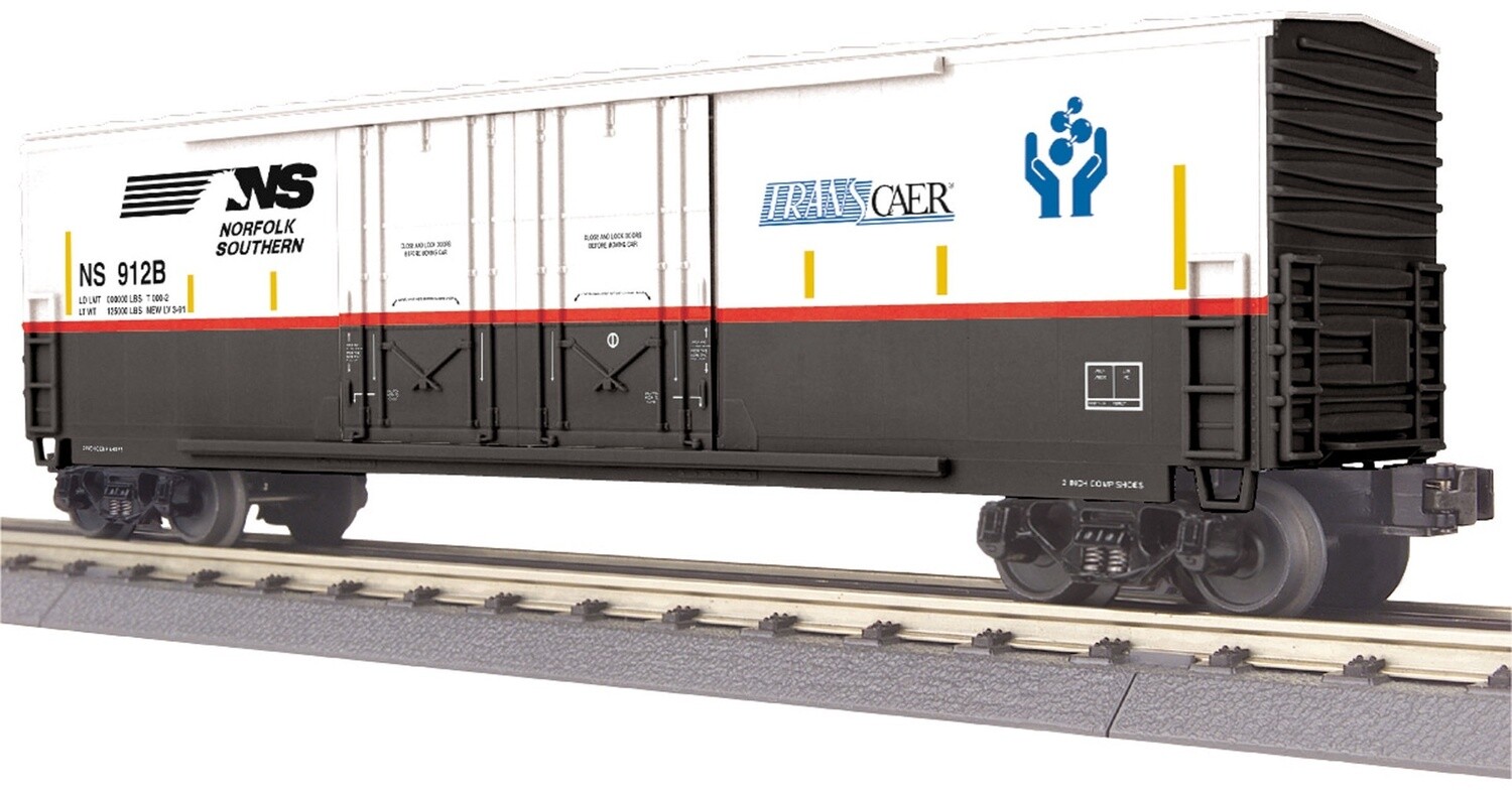 MTH30-74832 | O Gauge | RailKing 50' Double Door Plugged Boxcar | Norfolk Southern