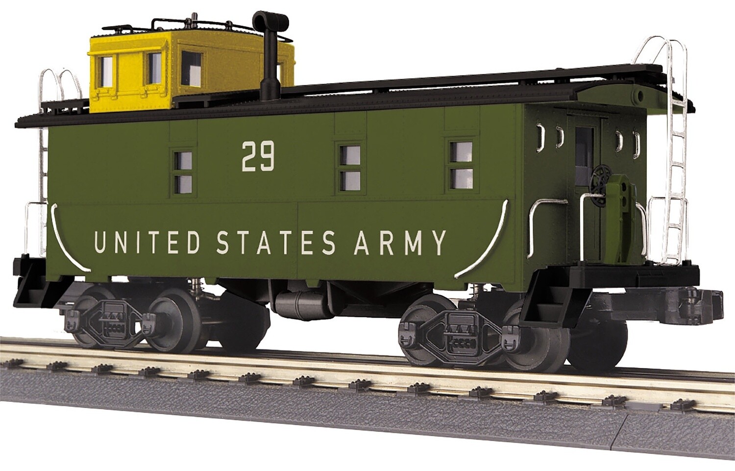 MTH30-77321 | O Gauge | RailKing Offset Steel Caboose | U.S. Army