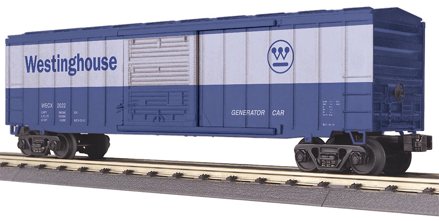 MTH30-71093 | O Gauge | RailKing 50’ Modern Box Car | Westinghouse