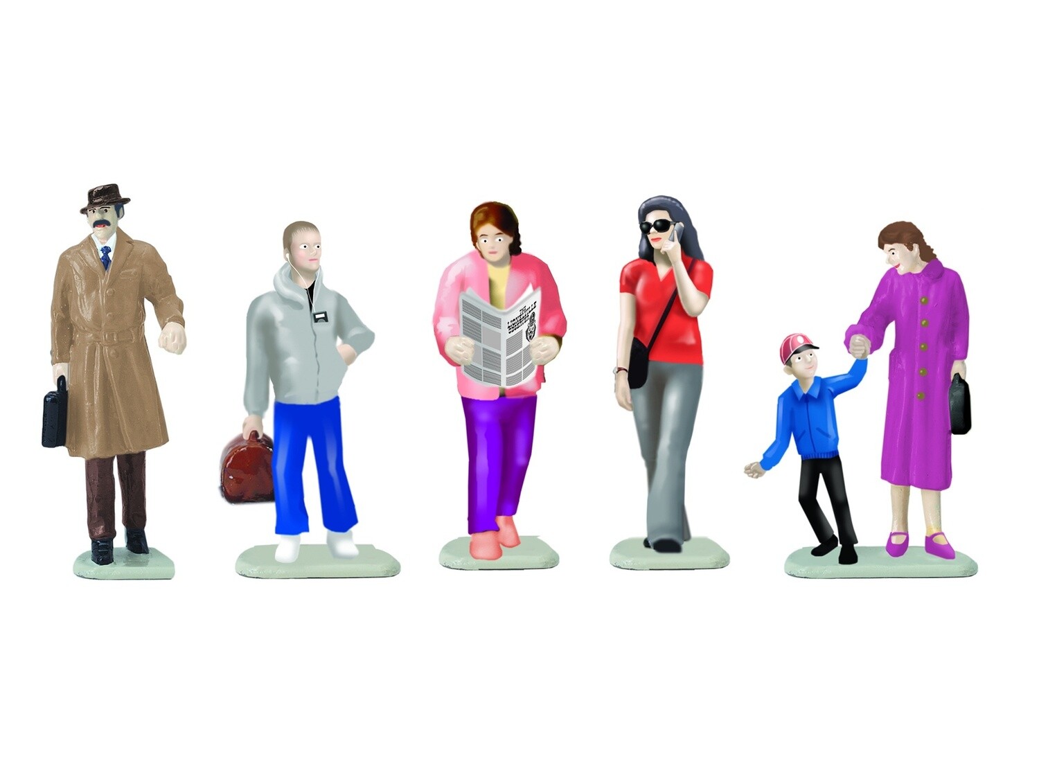 24244 | O Gauge | COMMUTER PEOPLE PACK