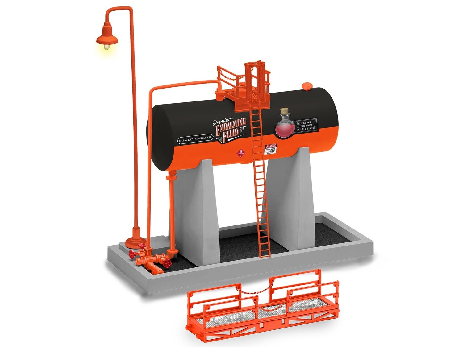 2129380 | O Gauge | HALLOWEEN ELEVATED OIL TANK