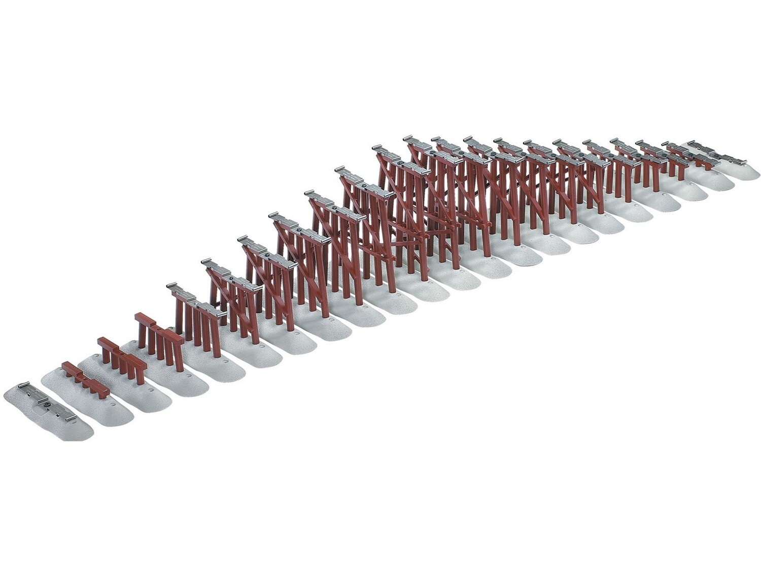 12037 | O Gauge | FASTRACK GRADUATED TRESTLE SET