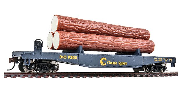 931-1772 - HO C&amp;O LOG DUMP CAR