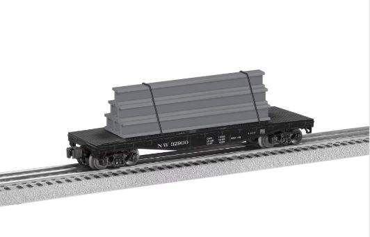 2143021 - N&amp;W FLATCAR W/STAKES