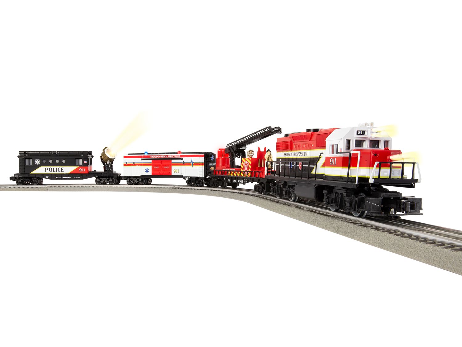 LIONEL 2223040 | O GAUGE | LIONCHIEF | EMERGENCY RESPONSE UNIT GP38 FREIGHT SET