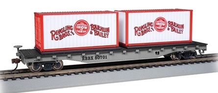 BAC16615 - HO RINGLING FLAT CAR W/CONT