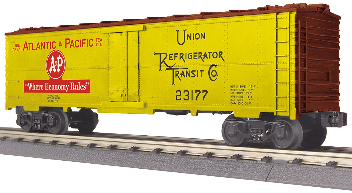 MTH30-78241 | O Gauge | RailKing Modern Reefer Car | Atlantic &amp; Pacific