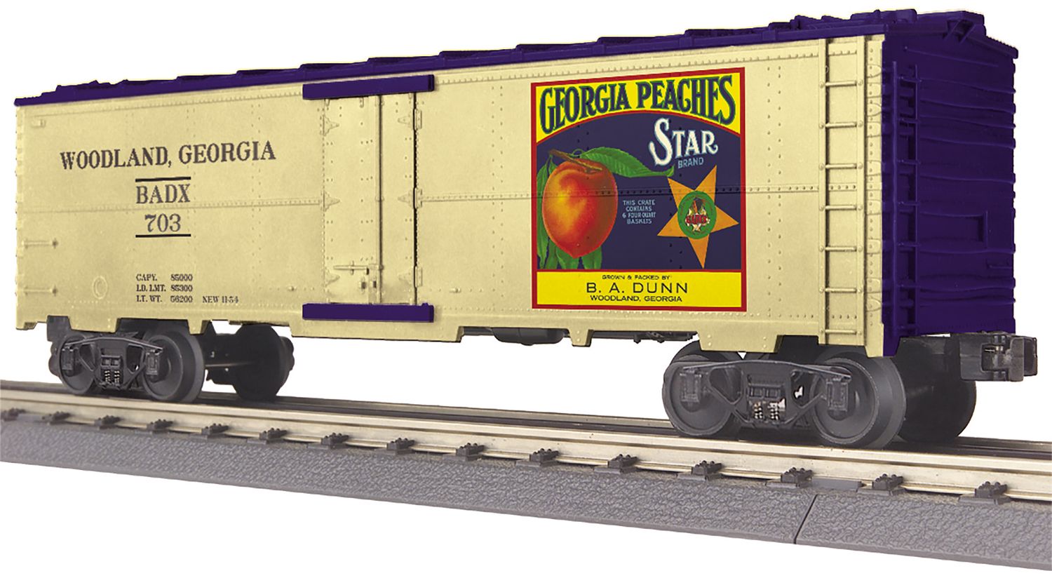 MTH30-78244 | O Gauge | RailKing Modern Reefer Car | Georgia Peaches