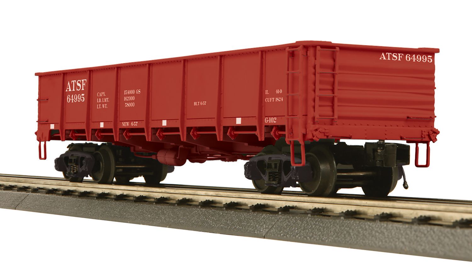 MTH20-95480 | O Gauge | Premier 55 Ton All Steel Drop Bottom Gondola Car | Santa Fe