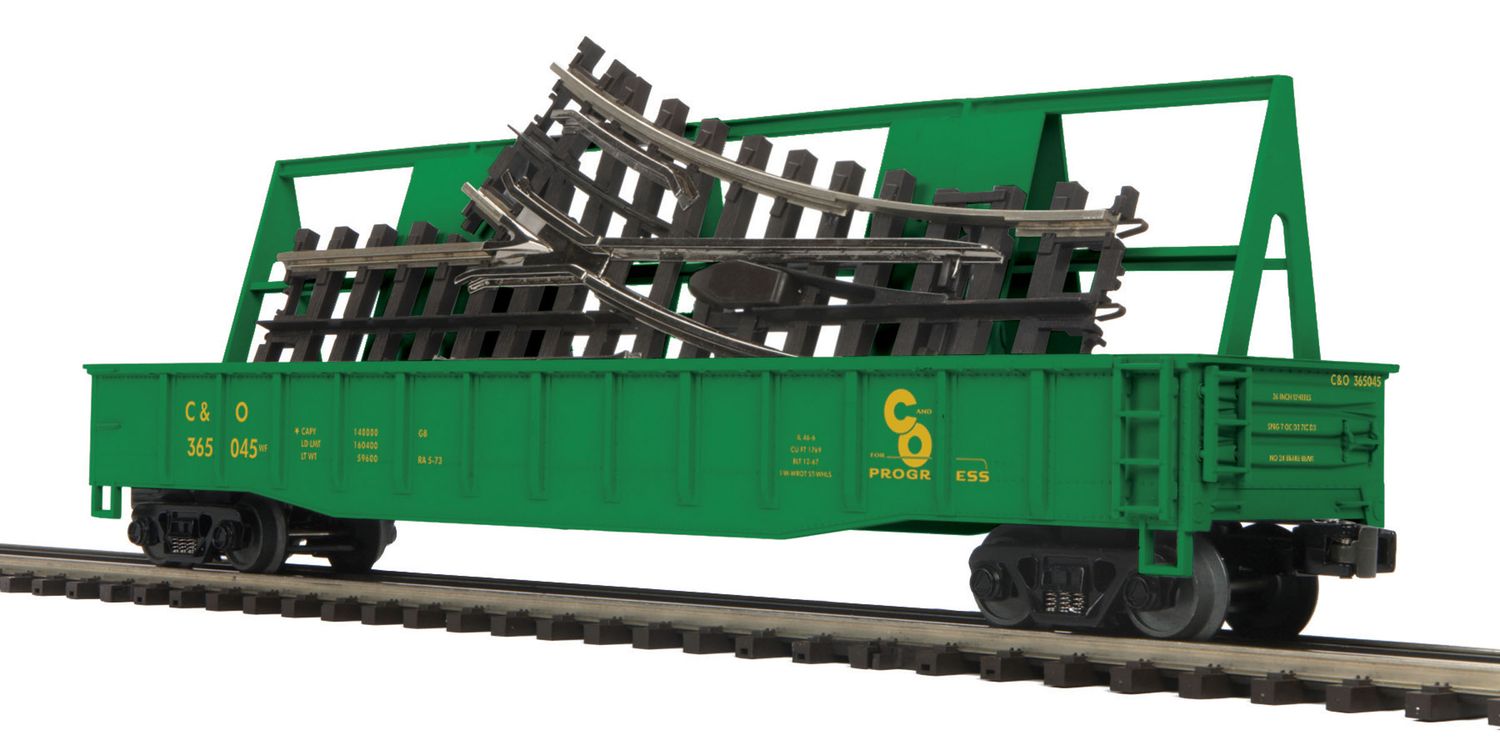 MTH20-95137 | O Gauge | Gondola Car w/ScaleTrax O-31 Switch | Chesapeake &amp; Ohio