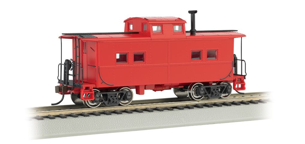 BAC16806 - HO NE STEEL CABOOSE | PAINTED, UNLETTERED, RED