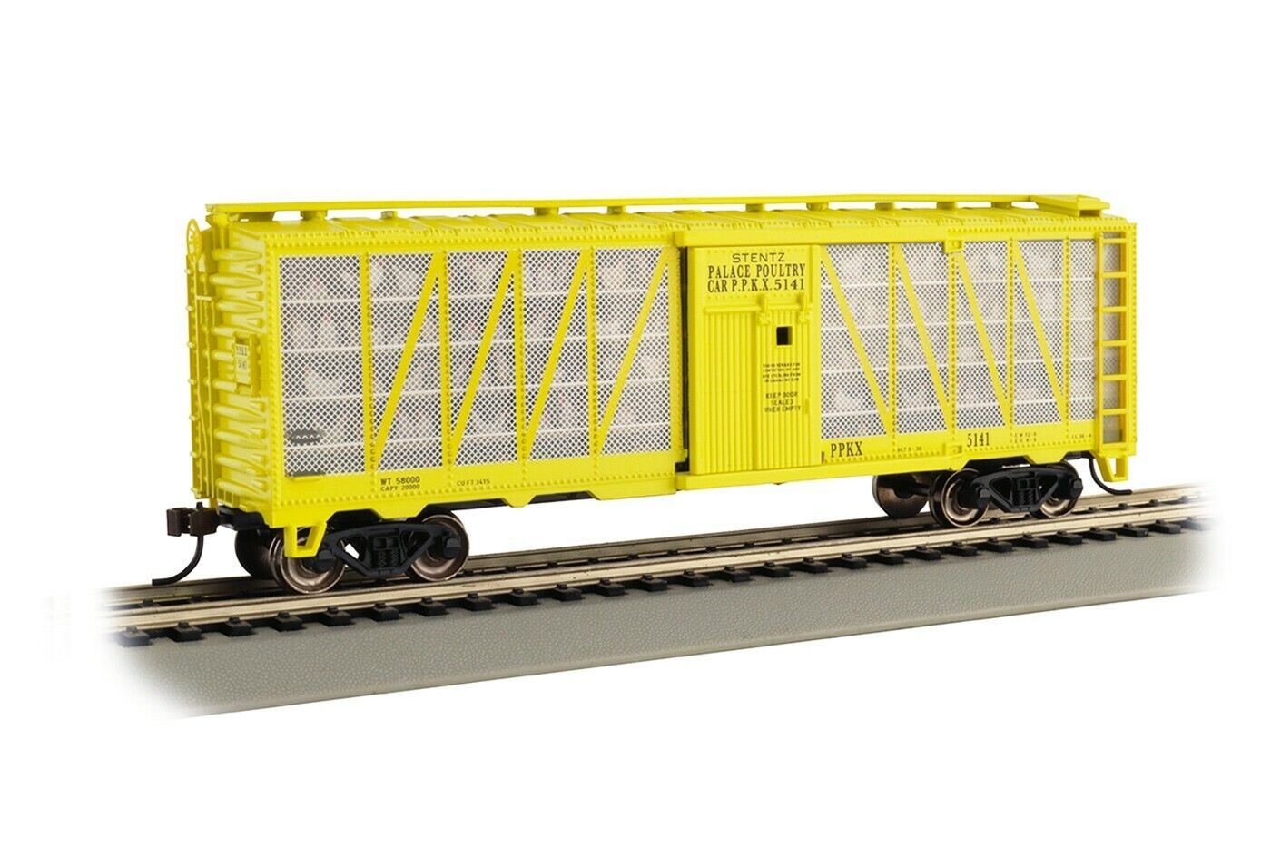 BAC15904 | HO | Poultry Transport Car | STENTZ PALACE POULTRY CAR #5141 (yellow)