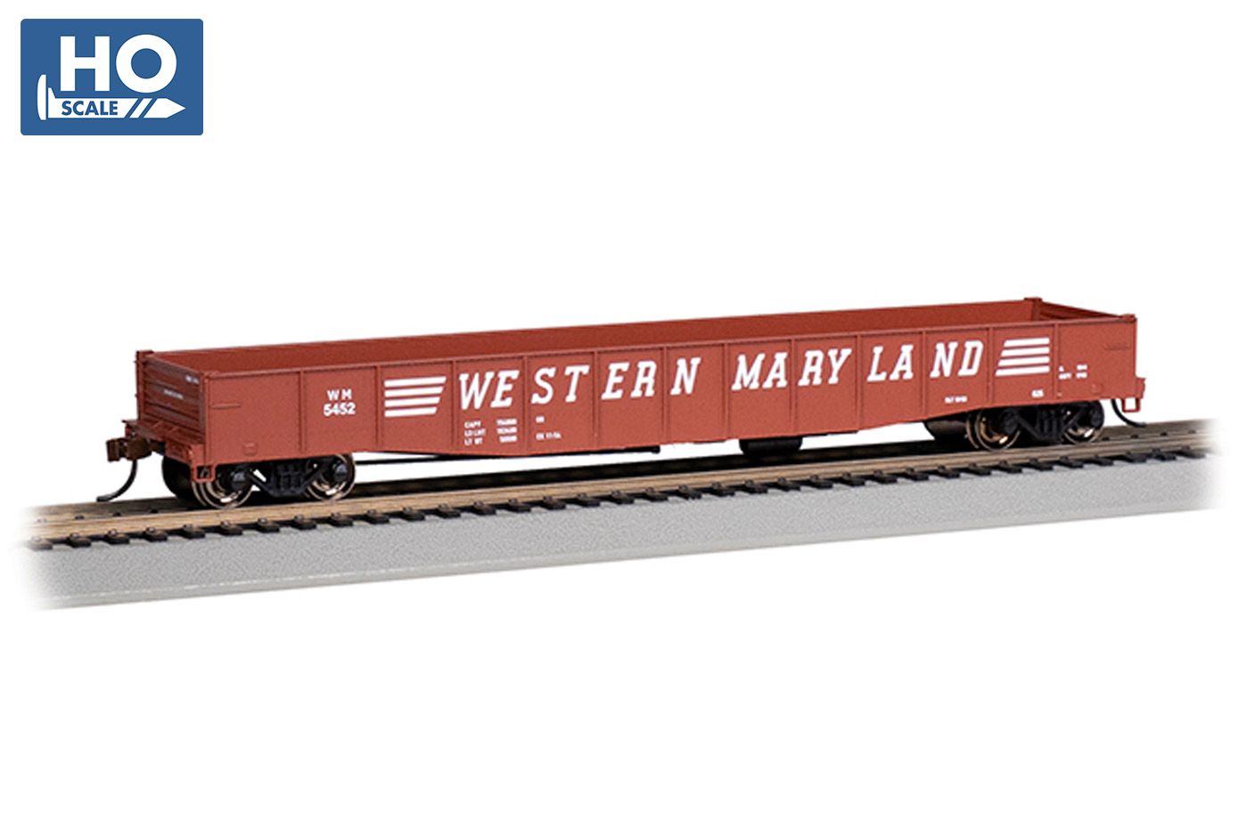 BAC74804 | HO | 50'6" DROP END GONDOLA | WESTERN MARYLAND® #5452