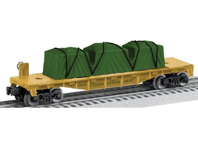 LIONEL39391 | O Gauge | U.S. ARMY MADE IN USA FLATCAR